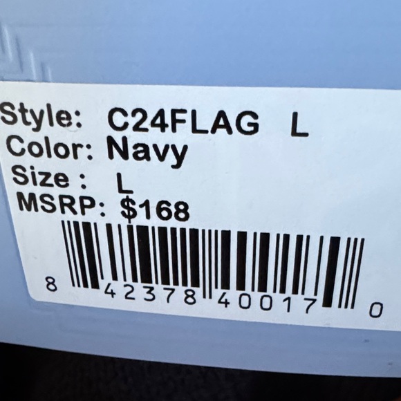 STS NAVY Sweater with American Flag Design - Picture 2 of 4